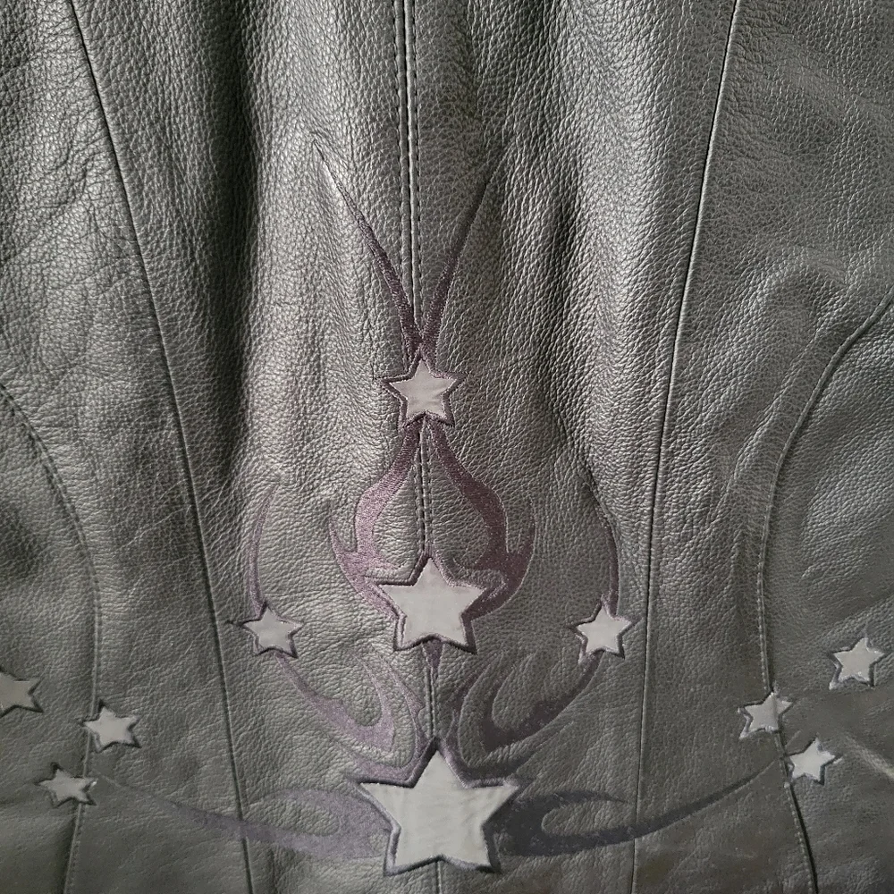 First Classic Women's Black Leather Vest Small - Picture 6 of 10